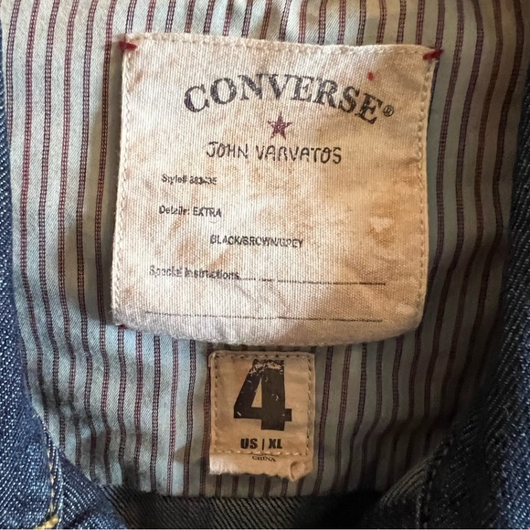 JOHN VARVATOS BEATLES FULL DUAL ZIP POCCKETS DENIM CONVERSE JACKET - Size: XL - Picture 6 of 14